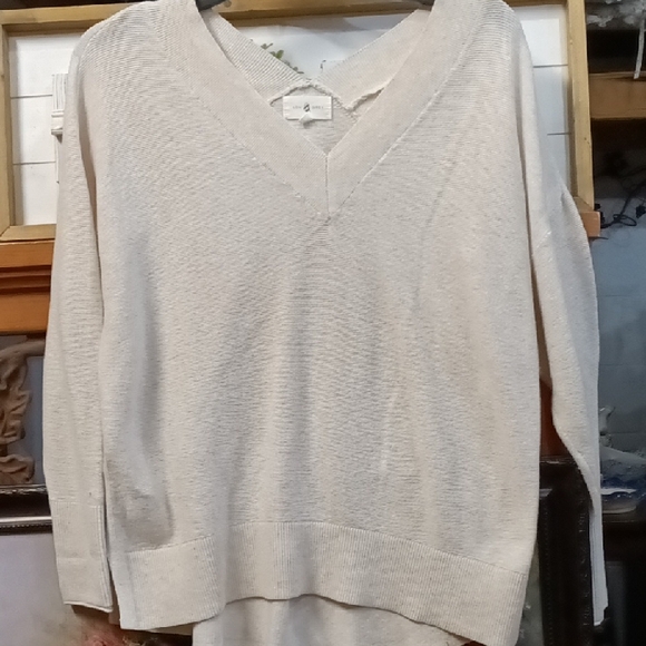 Lou & Grey Sweaters - Lou & Grey Women's Beige V-Neck Sweater